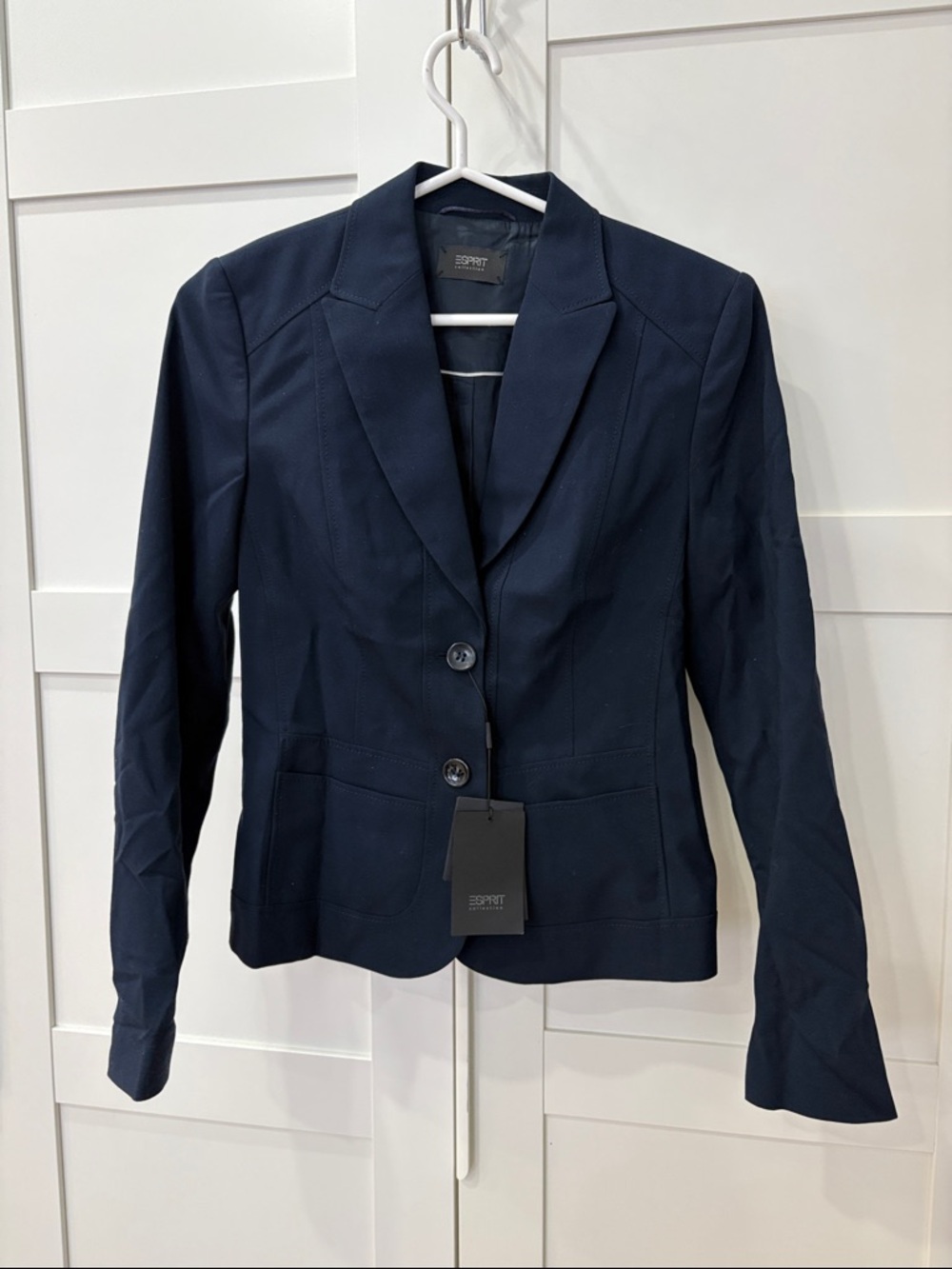 Esprit Dark Blue Tailored Two-Button Blazer